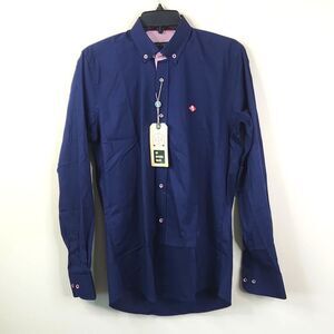 NEW Sir Raymond Tailor Golf Club Modern Fit Long Sleeve Button Down Shirt Small